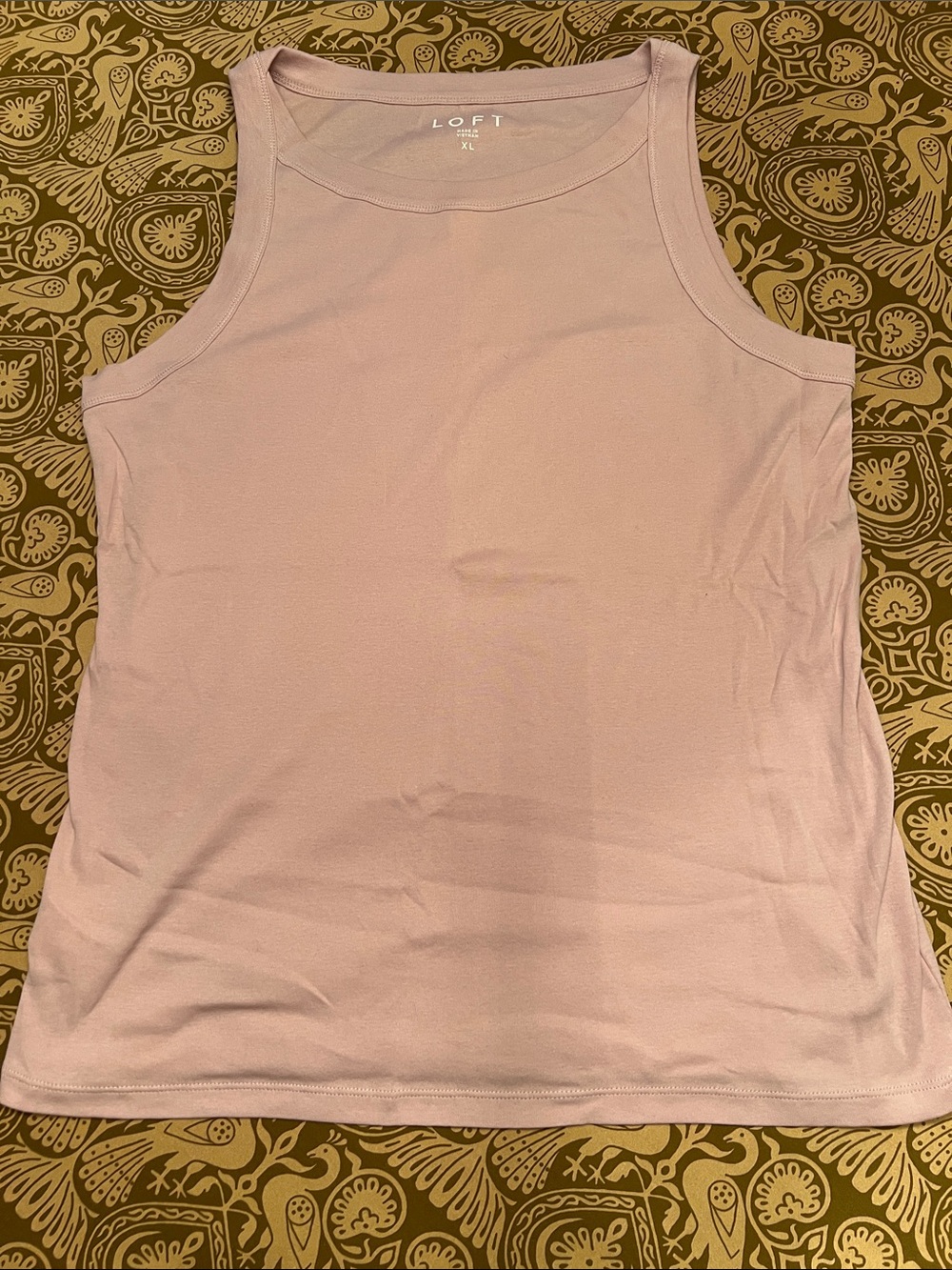 LOFT Sleeveless Tank Top in Dusty Mauve/Pink
